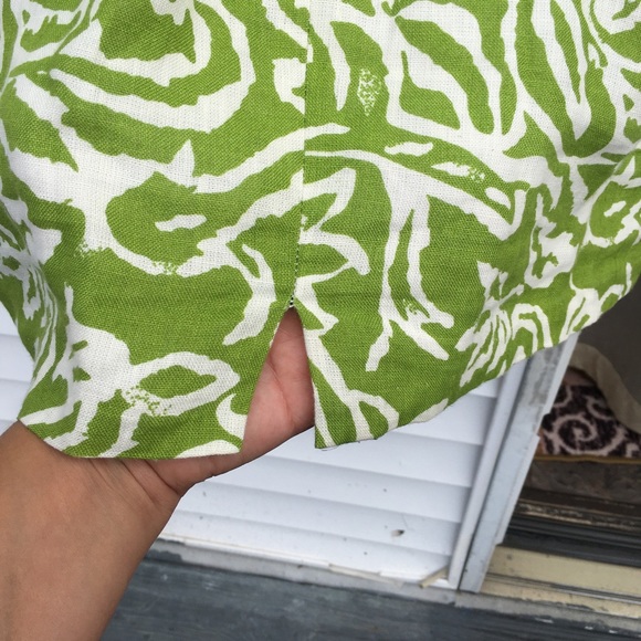 Karen Warren Sleeveless 100% Linen Spring Green Lined Sheath Dress. Sz 6 - Picture 6 of 9